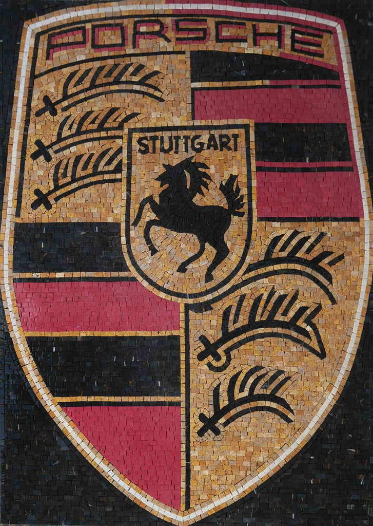 Logo Mosaico - Logo Porsche