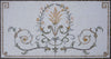 Pietre ricamate - Motivo a mosaico floreale