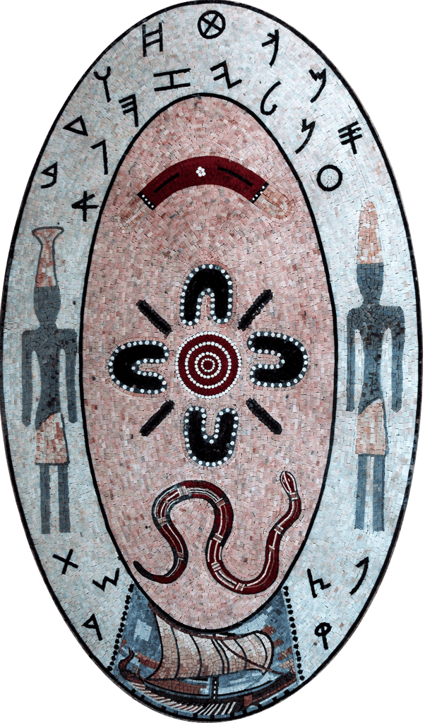 Mosaico - tampo de mesa fenício