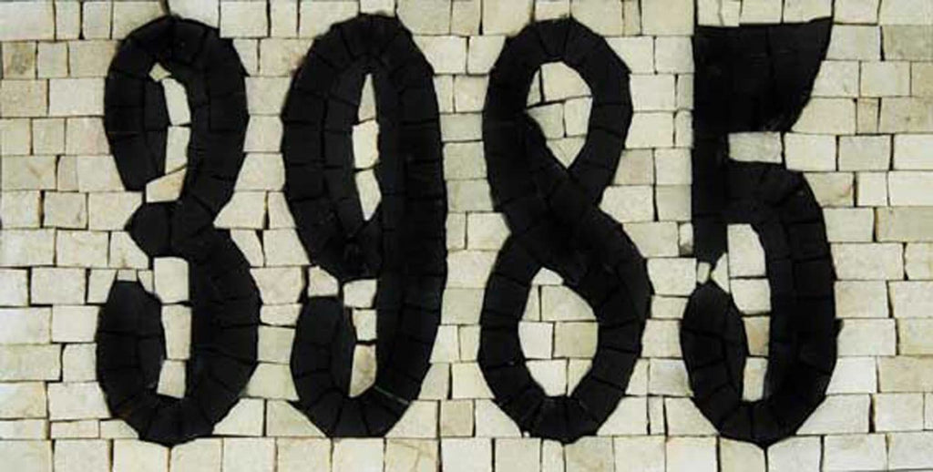 Mosaico del número de casa