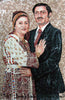 Mari et femme mosaïque de portrait sur mesure
