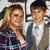 Sister and Brother Custom Made Marble Mosaic