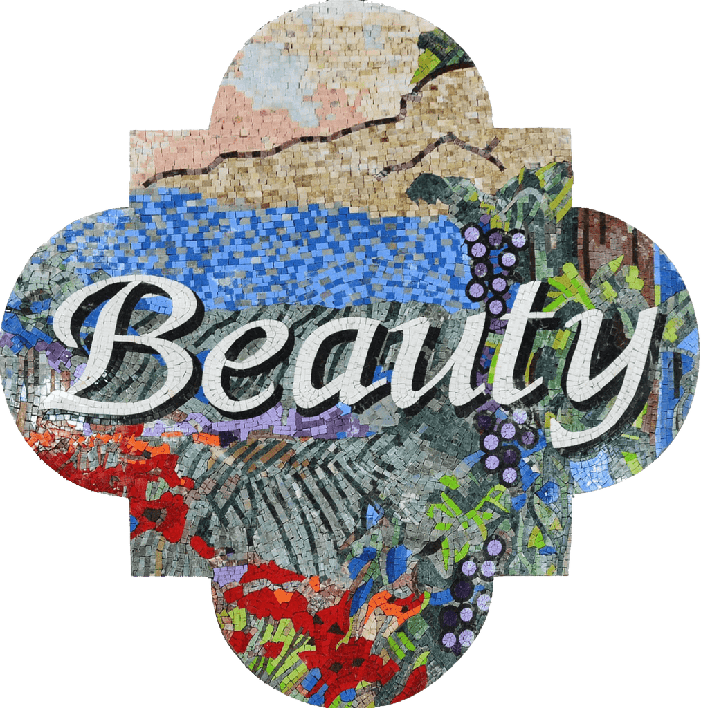 Beauty "Mosaïque en pierre de marbre personnalisée"