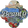 Bellezza" Mosaico in pietra di marmo personalizzato"