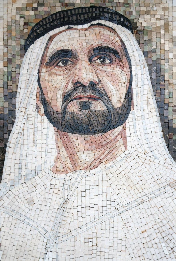 Prince of UAE Mosaïque de marbre sur mesure