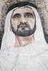 Príncipe de los Emiratos Árabes Unidos Mosaico de mármol hecho a medida