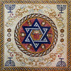 Еврейские символы Мраморная мозаика