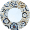Centro del marco - Patrones de mosaico