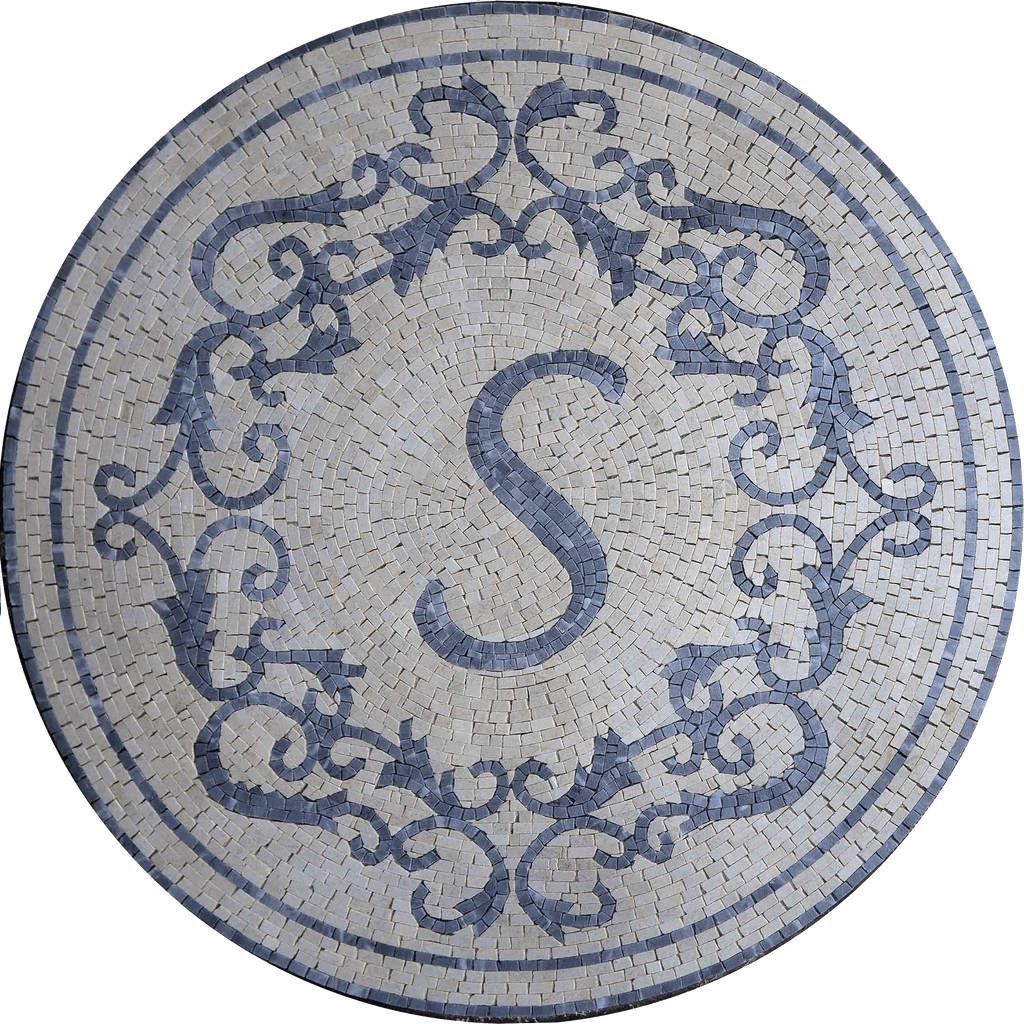 Custom Mosaic Medallion - Engraved