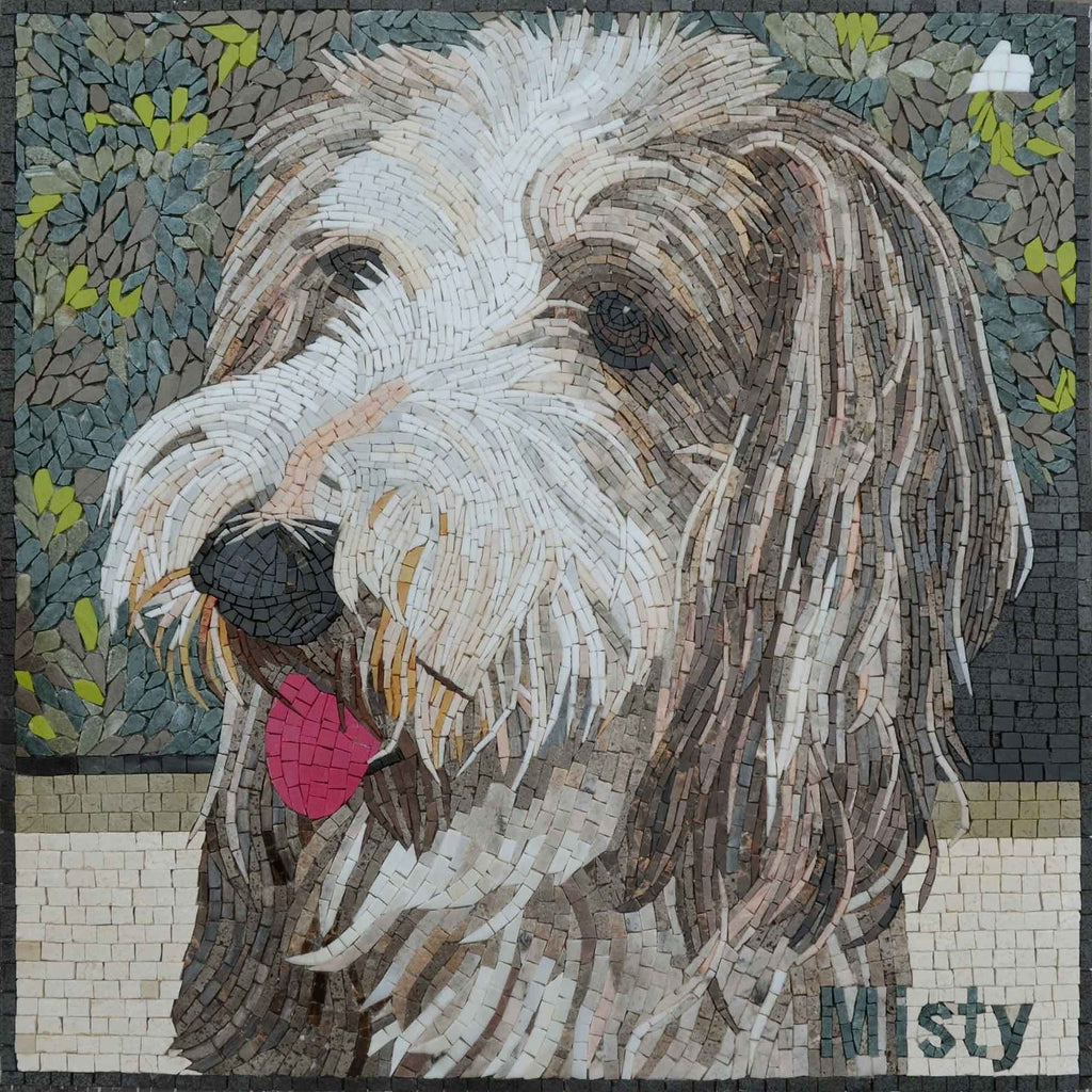Animale domestico mosaico personalizzato - Terrier tibetano