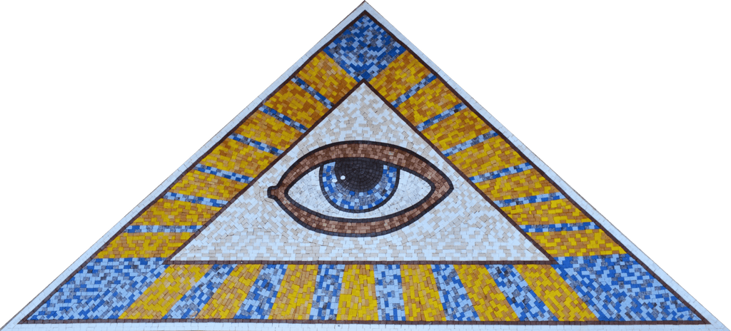 Diseños de mosaico - Triángulo del mal de ojo