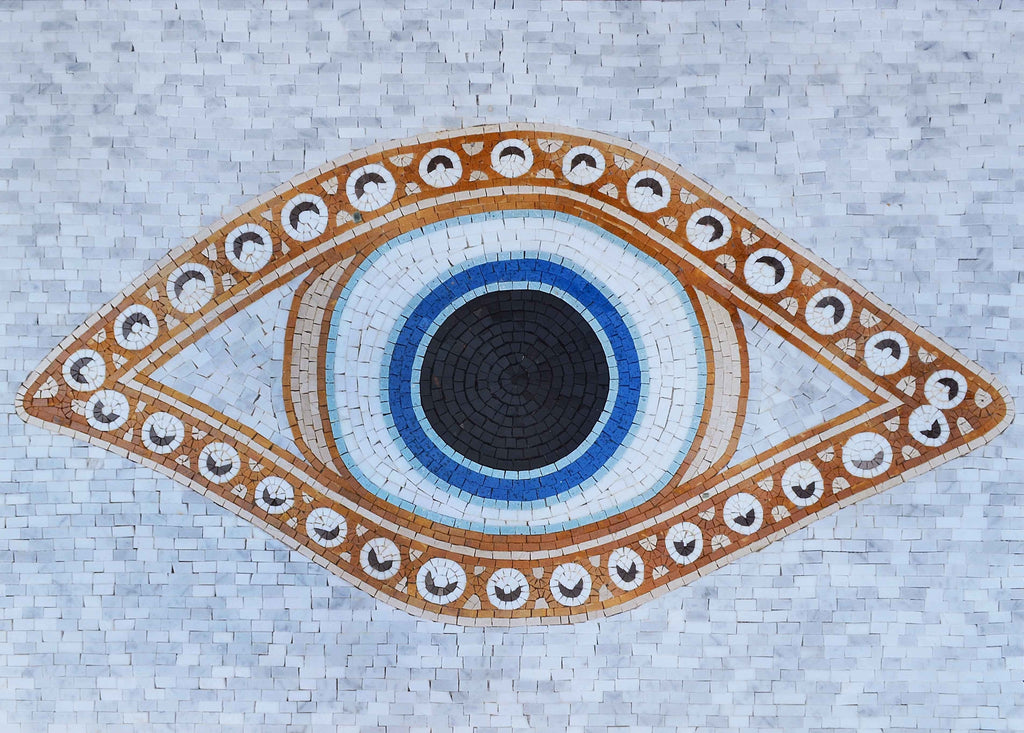 Patrones de mosaico - Mal de ojo ovalado