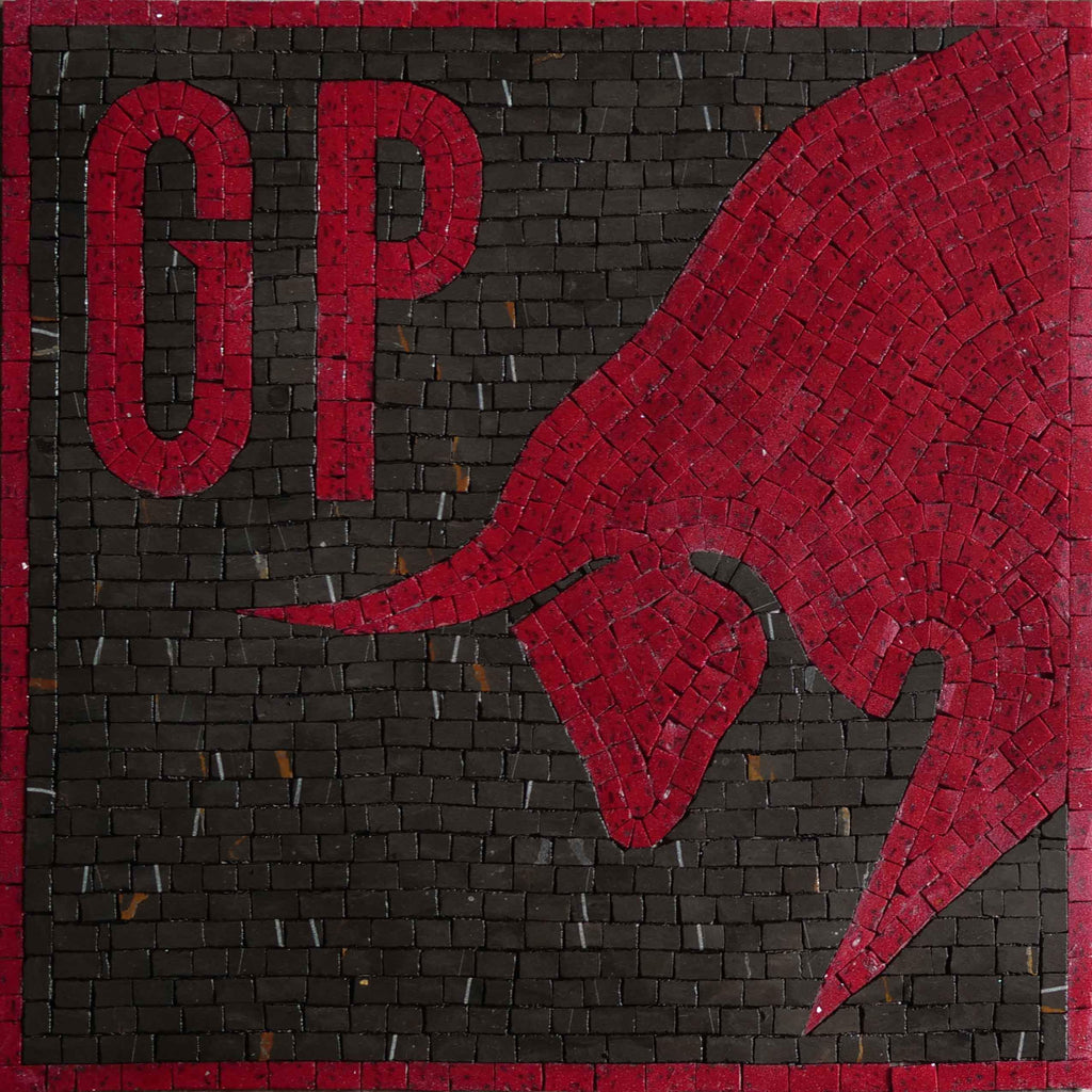 Mosaico personalizado do logotipo GP