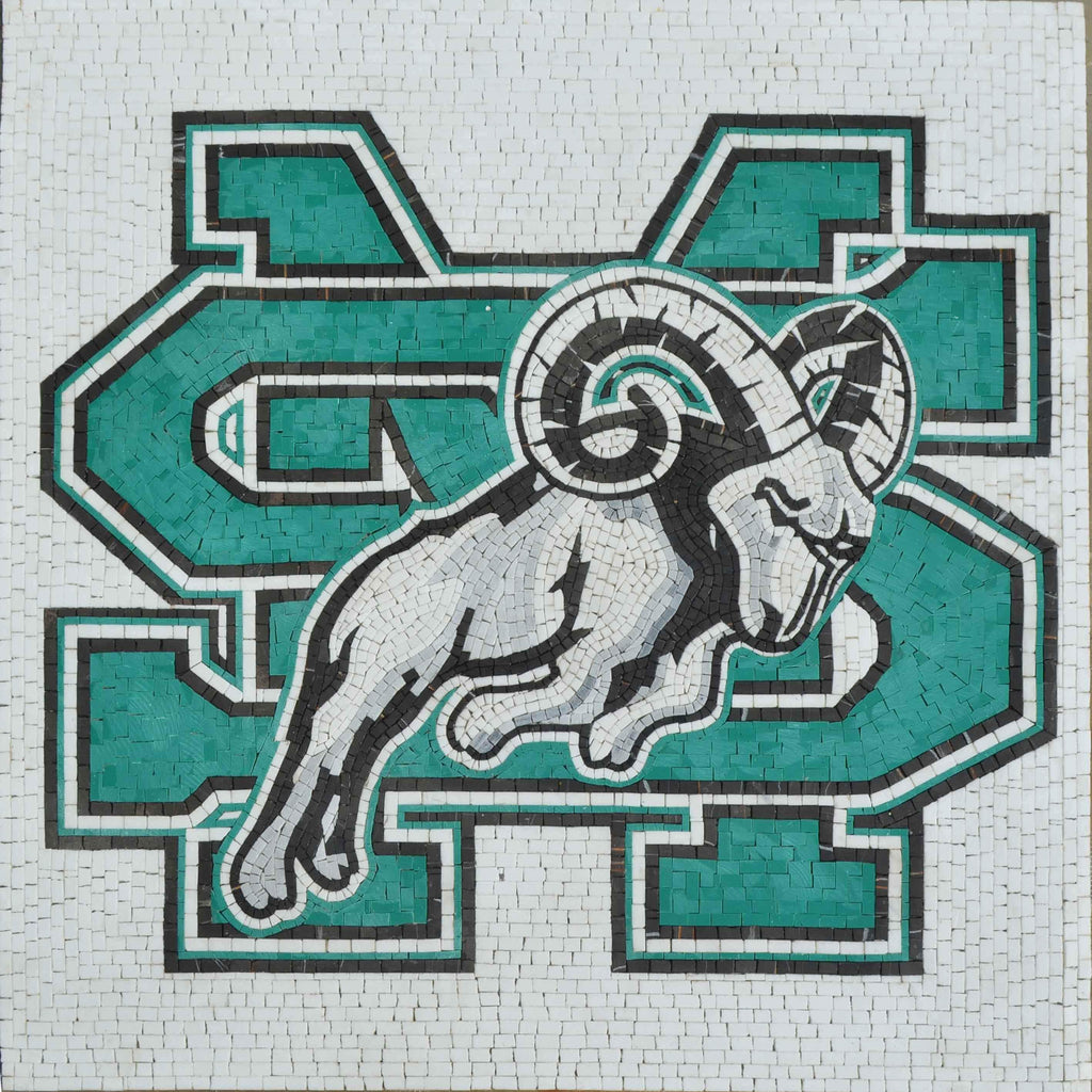 Логотип школы Святой Марии - Мозаичное искусство