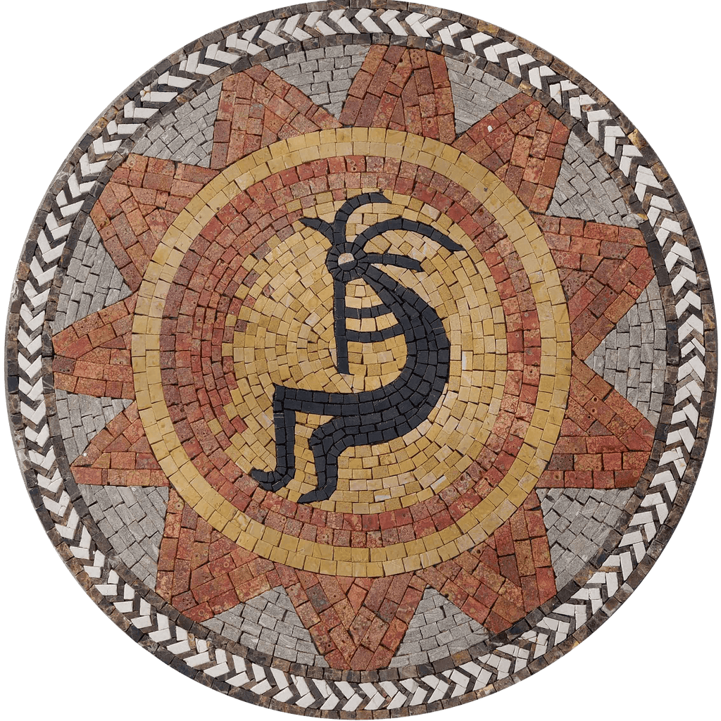 Kokopelli Mosaic Art Reproduction