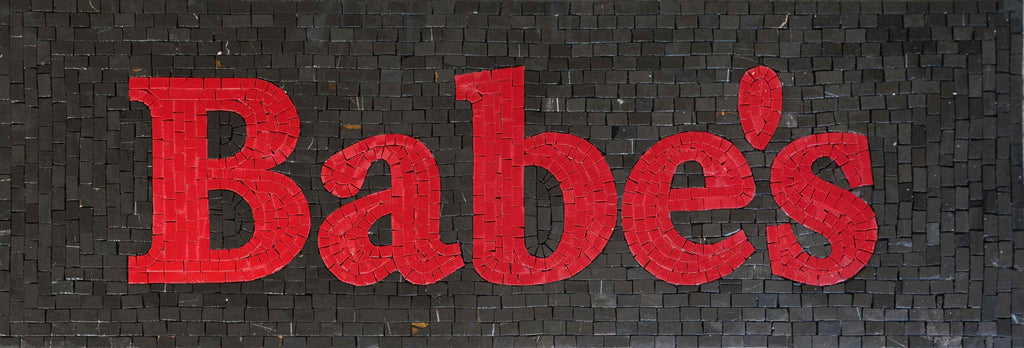 Logo en marbre - Babe's