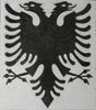 Logotipo de mármore personalizado - A águia albanesa