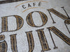 Mosaic Custom Made Coffee Shop Sign
