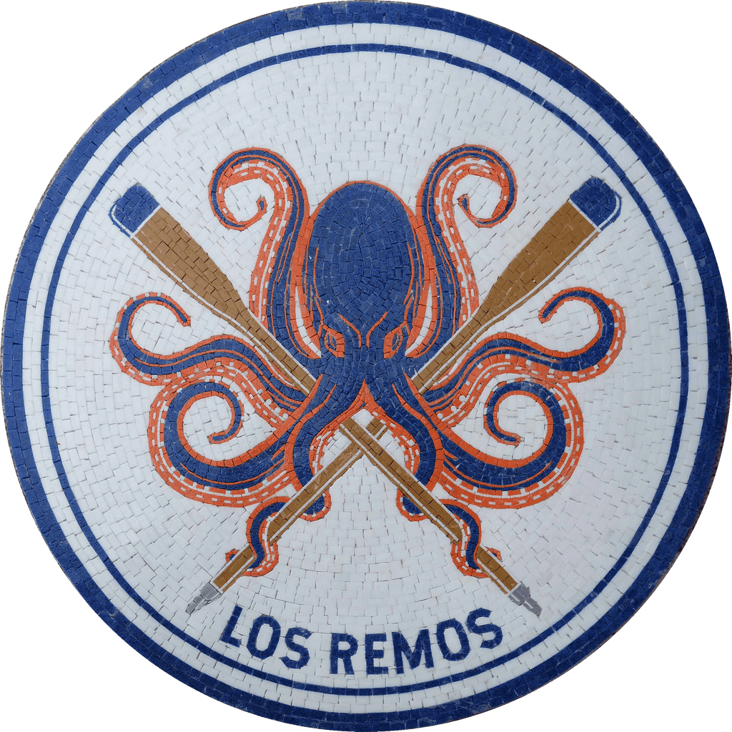 Sinal de mosaico personalizado Los Remos