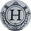 Inicial de mosaico H - Medallón de mosaico personalizado