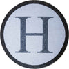 Obra de mosaico de la letra H