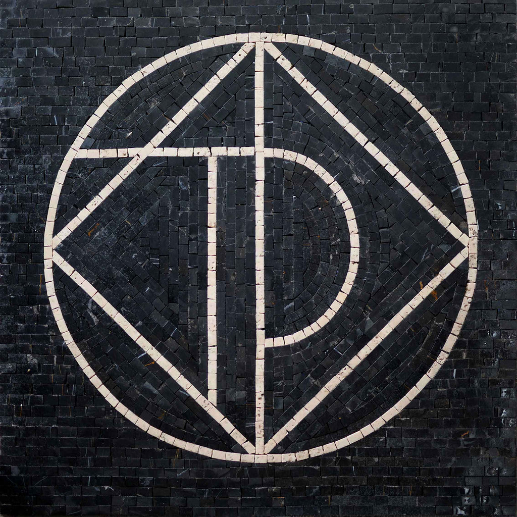 Geometric Logo - Handcut Mosaic