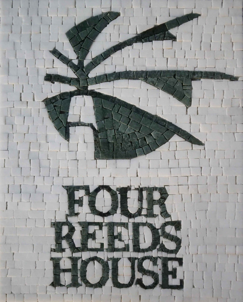 Four Reeds House Sign - Mosaic Design