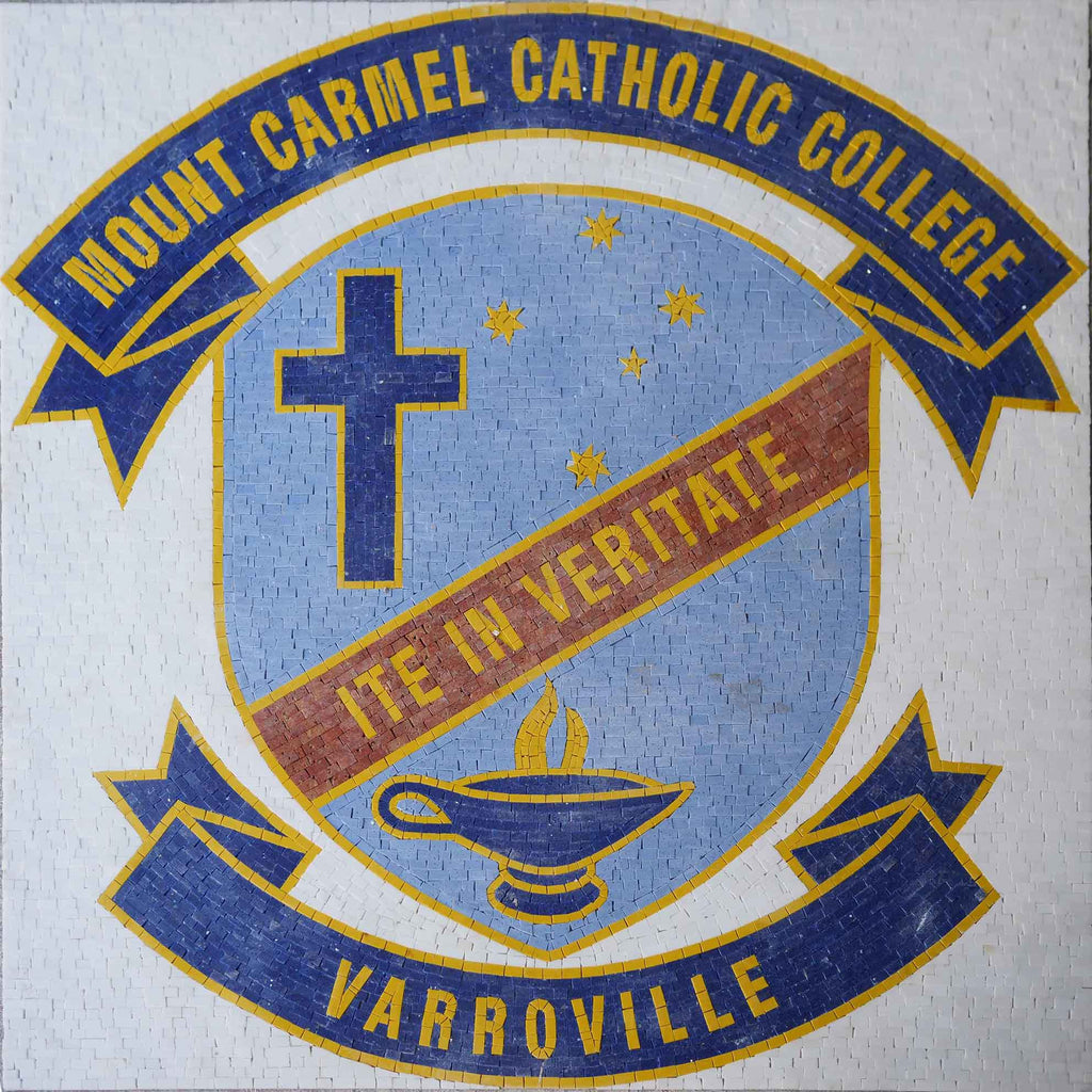 Design del logo in mosaico - College cattolico del Monte Carmelo