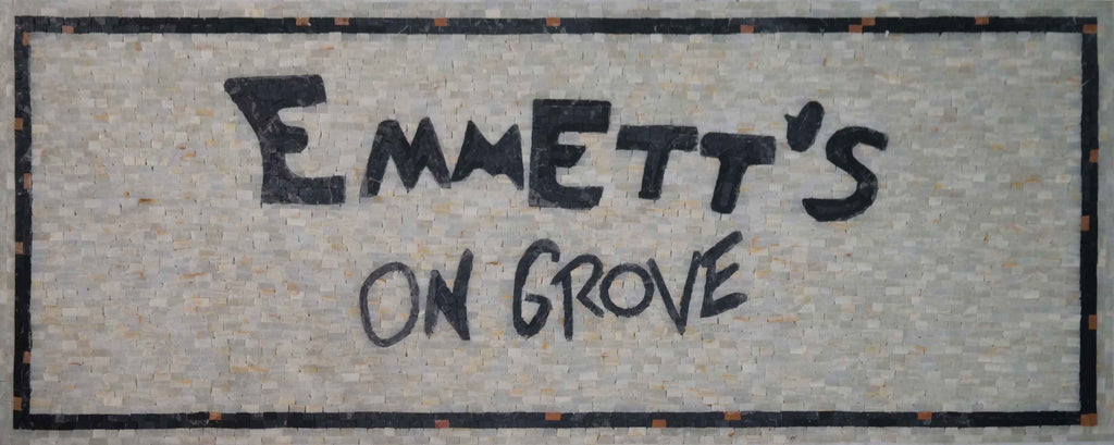 Mosaico cortado a mano - Emmet's On Grove