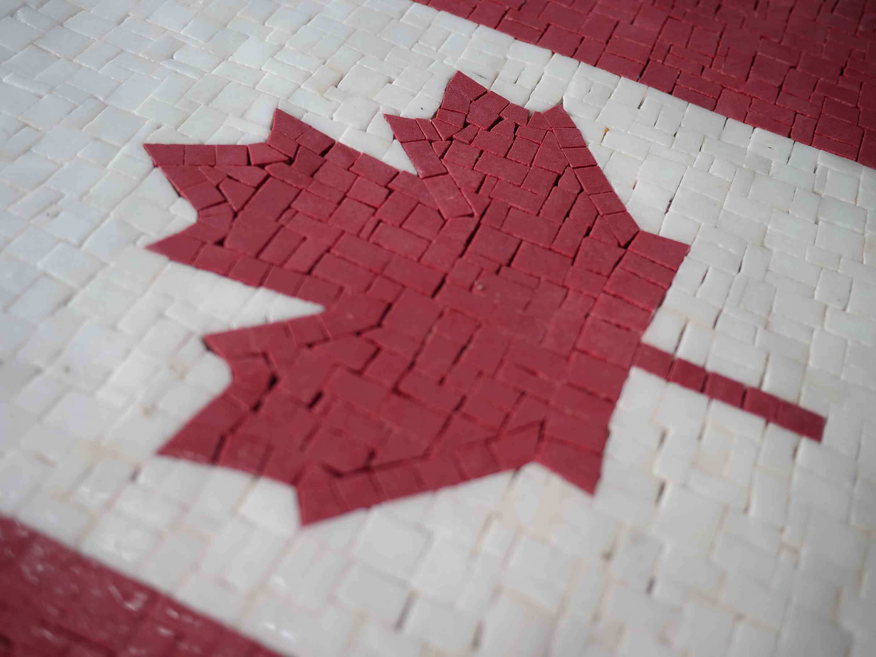 Mosaic Art Canada Flag SignsLogos Mozaico