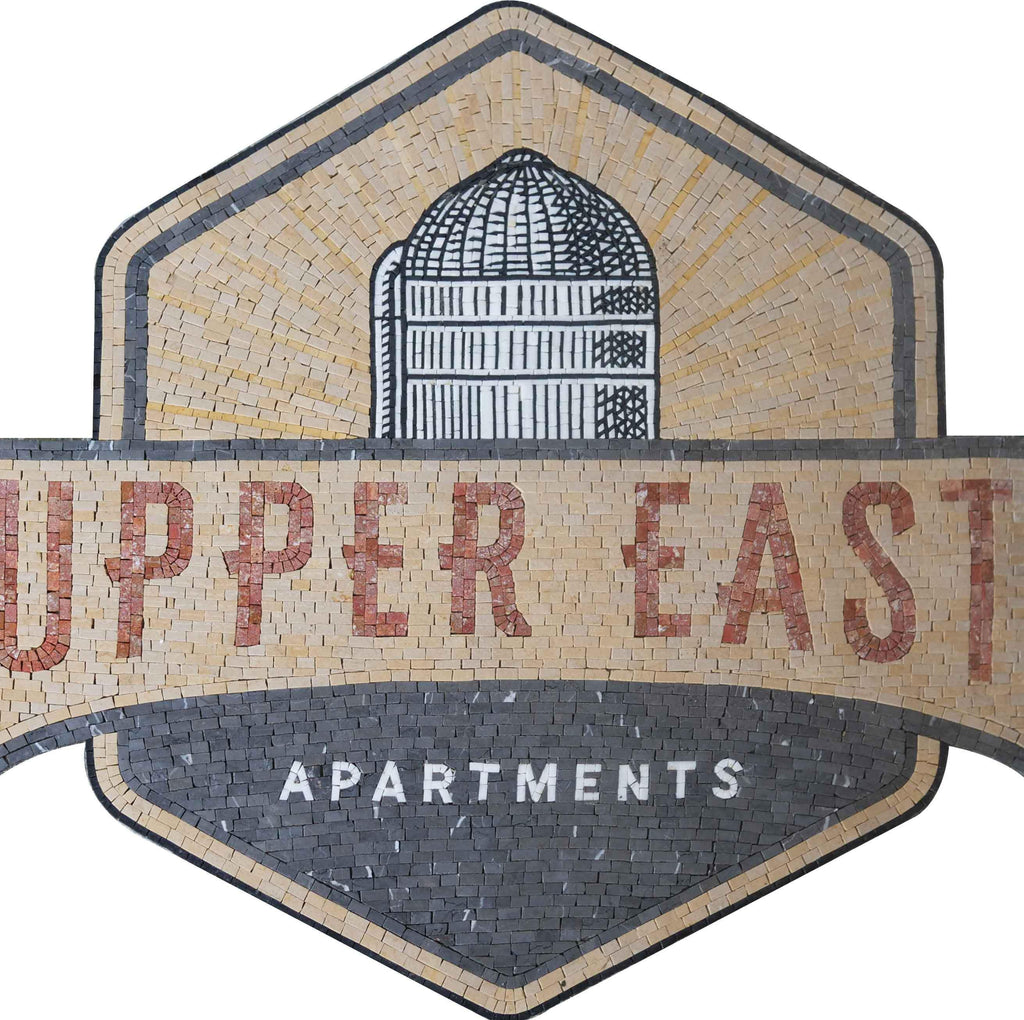Design de logotipo em mosaico - Upper East Appartments