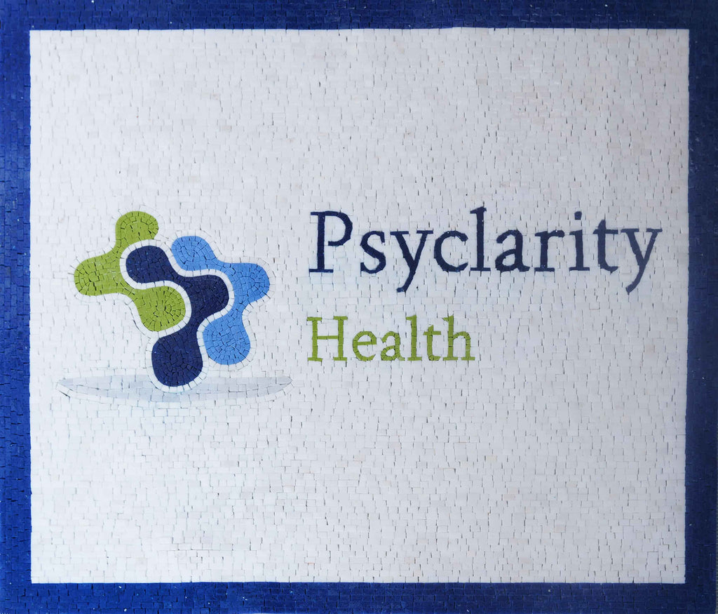 Arte del logotipo del mosaico de salud de Psyclarity