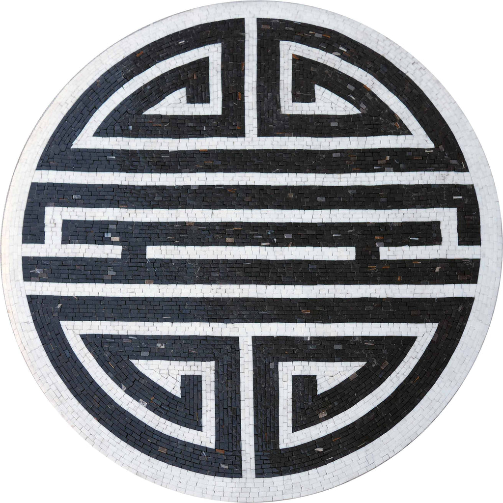 Logotipo del mosaico del monumento nestoriano