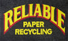 Diseño de logotipo de mosaico de reciclaje de papel