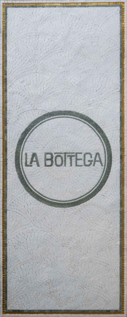 Design do logotipo do mosaico La Bottega