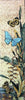 Azulejo de mosaico de flores y mariposas