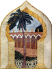 Palm inside The Dome Shape- Mosaic