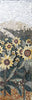Padrões de mosaico artístico - flores amarelas