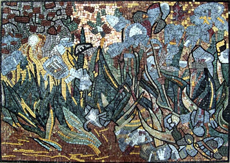 Impressionismo Mosaico Floral Paisagem
