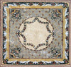 mosaico de piedra floral
