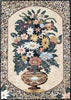 Mosaico floral natureza morta - Dhalia