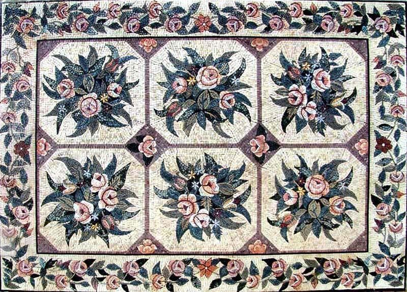 Floral Mosaic Rug | Rugs | Mozaico