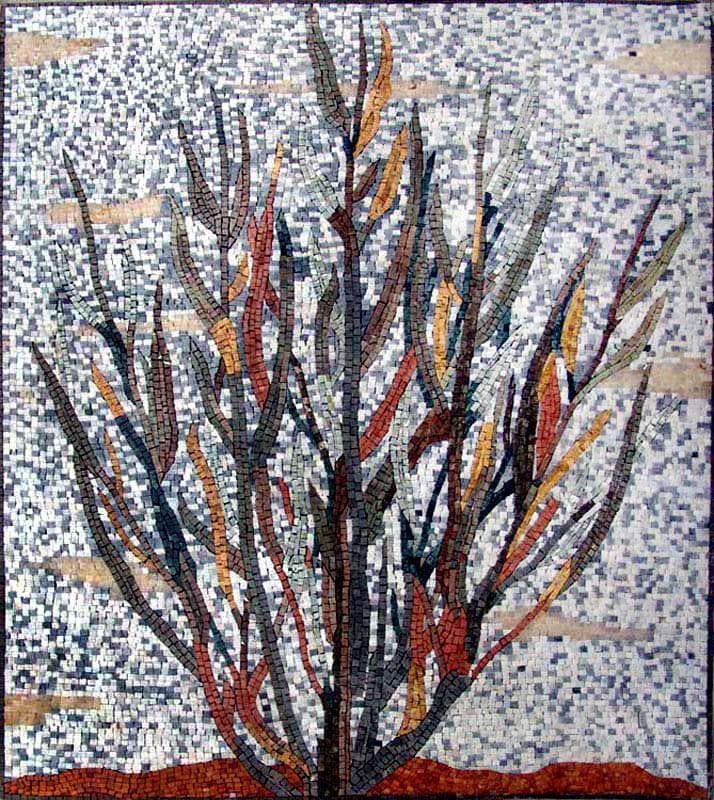 L'art de la mosaïque de l'arbre d'automne
