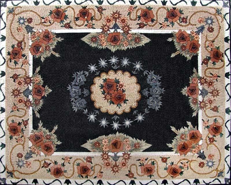 Flower Mosaic Rug | Rugs | Mozaico