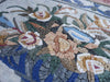Ilustraciones de mosaico de maceta floral