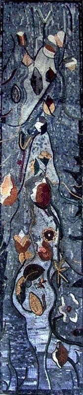 Arte em mosaico - Florais abstratos