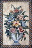 The Framed Floral Vase Mosaic-