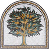 Mosaic Artwork - Arched Autumn Tree