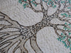 Medaglione in mosaico dell'albero della vita