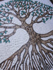 Diseño de mosaico del árbol de la vida